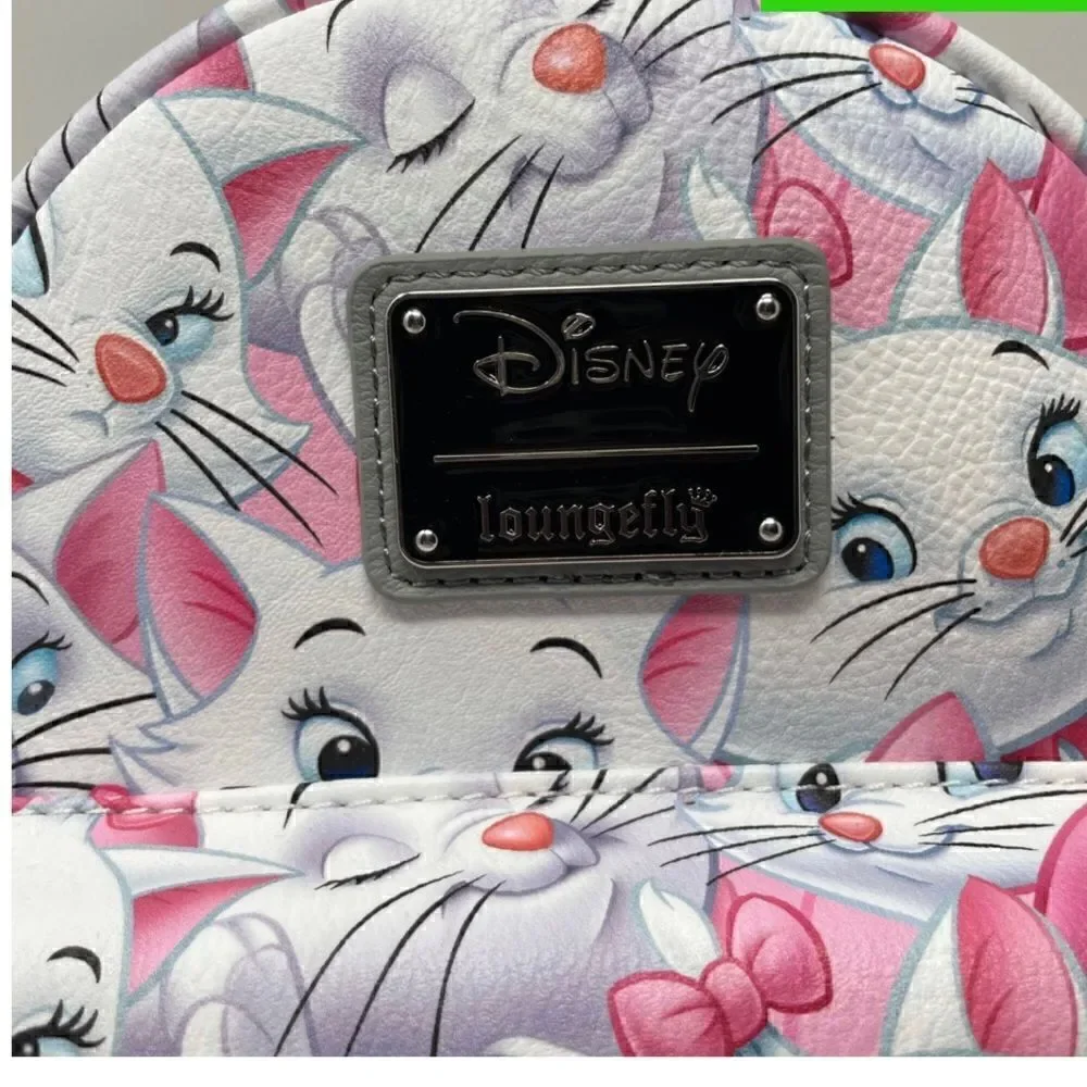 😻😺EXCLUSIVE Loungefly Disney The Aristocats Marie All Over Print Mini Ba…